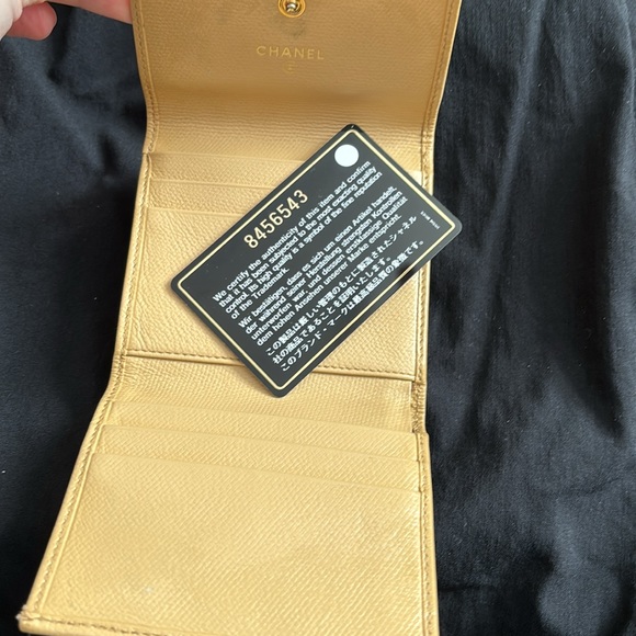 Chanel coco button leather wallet with COA double sided - Picture 7 of 12